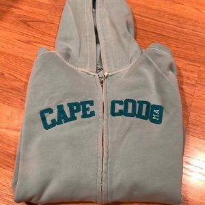 Teal zip up hoodie